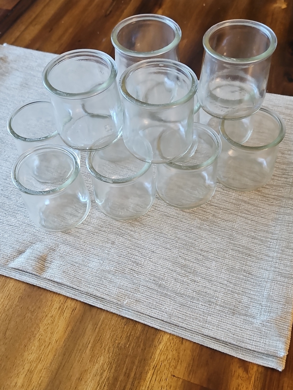 Reuseable Clear Glass  Serving Jars - Pack of 12